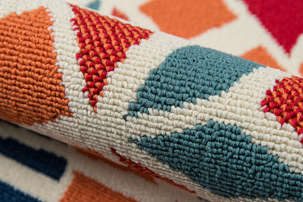 Momeni Baja BAJ24 Machine Made Contemporary Geometric Indoor/Outdoor Area Rug Multi 8'6" x 13' BAJA0BAJ24MTI860D