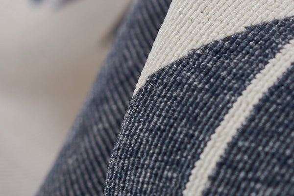 Momeni Baja BAJ34 Machine Made Contemporary Geometric Indoor/Outdoor Area Rug Denim 8'6" x 13' BAJA0BAJ34DNM860D