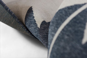 Momeni Baja BAJ34 Machine Made Contemporary Geometric Indoor/Outdoor Area Rug Denim 8'6" x 13' BAJA0BAJ34DNM860D