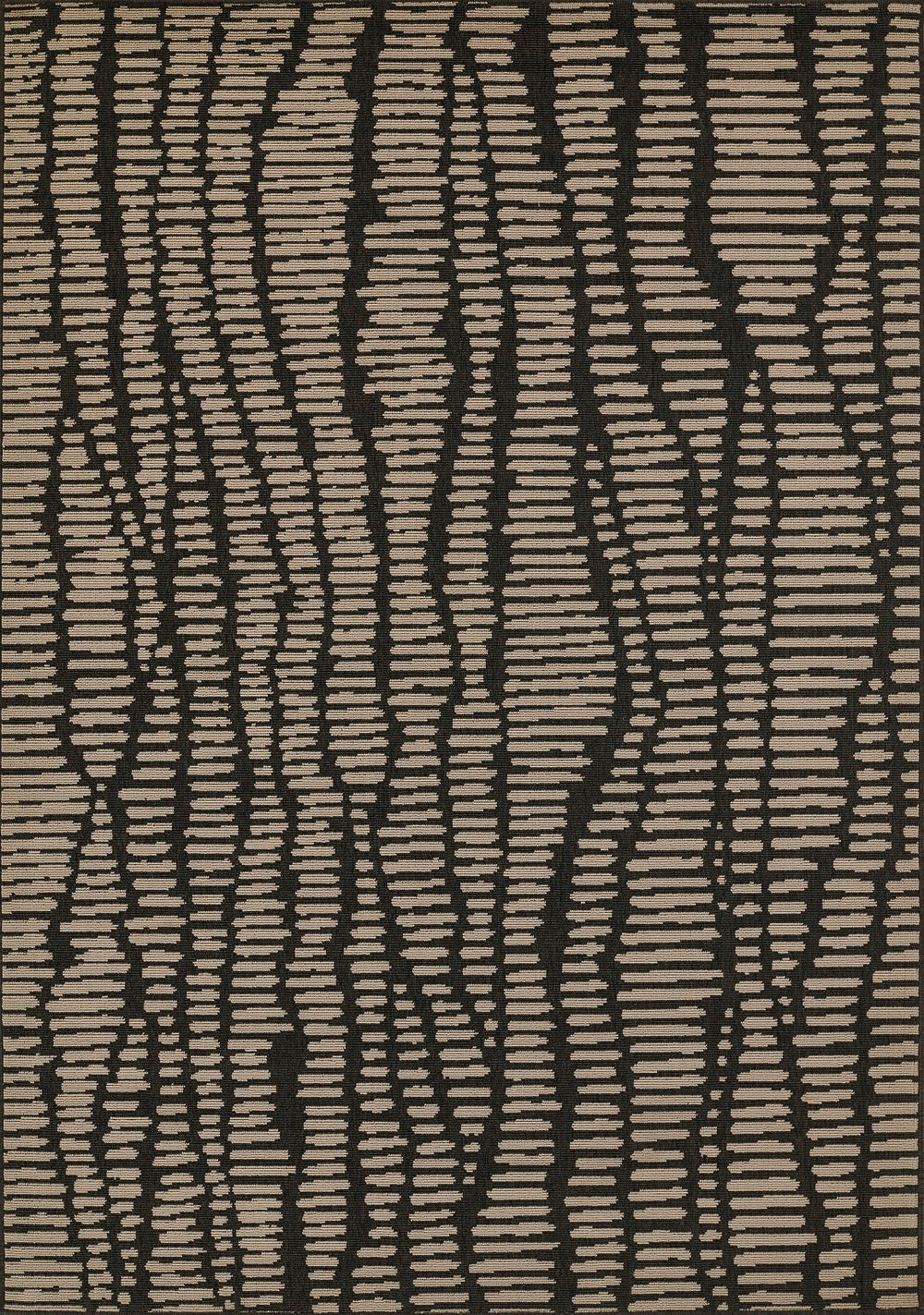 Momeni Baja BAJ40 Machine Made Contemporary Abstract Indoor/Outdoor Area Rug Charcoal 8'6" x 13' BAJA0BAJ40CHR860D