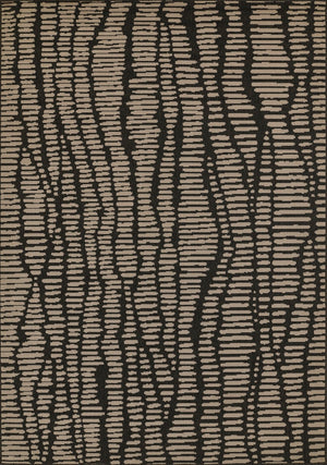 Momeni Baja BAJ40 Machine Made Contemporary Abstract Indoor/Outdoor Area Rug Charcoal 8'6" x 13' BAJA0BAJ40CHR860D