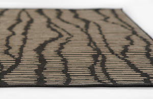Momeni Baja BAJ40 Machine Made Contemporary Abstract Indoor/Outdoor Area Rug Charcoal 8'6" x 13' BAJA0BAJ40CHR860D