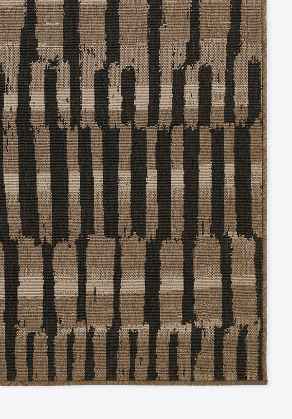 Momeni Baja BAJ42 Machine Made Contemporary Geometric Indoor/Outdoor Area Rug Brown 8'6" x 13' BAJA0BAJ42BRN860D
