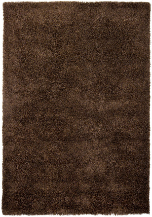 Chandra Rugs Barun 100% Polyester Hand-Woven Contemporary Shag Rug Brown/Purple/Gold 9' x 13'
