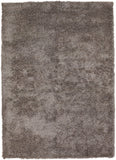 Chandra Rugs Barun 100% Polyester Hand-Woven Contemporary Shag Rug Grey/Ivory/Charcoal 9' x 13'
