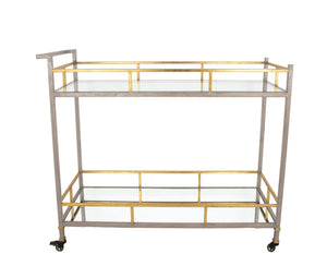 Zeugma Bar100 Champagne & Gold Serving Cart