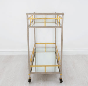 Zeugma Bar100 Champagne & Gold Serving Cart