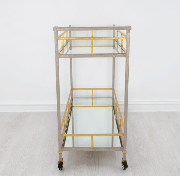 Zeugma Bar100 Champagne & Gold Serving Cart