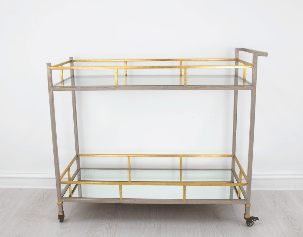 Zeugma Bar100 Champagne & Gold Serving Cart