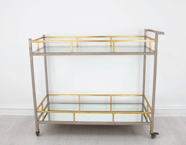 Zeugma Bar100 Champagne & Gold Serving Cart