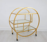 Zeugma BAR101 Gold Serving Cart