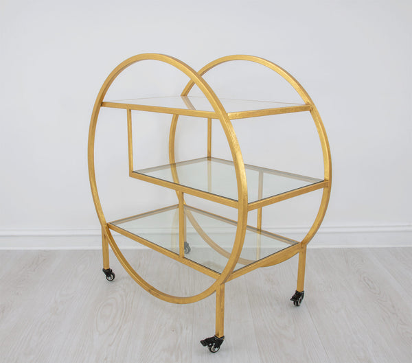 Zeugma BAR101 Gold Serving Cart