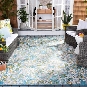 Safavieh Barbados 513 Power Loomed 76% Polypropylene/23% Polyester 1% Backing material Outdoor Rug BAR513M-8
