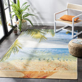 Safavieh Barbados 515 Power Loomed 76% Polypropylene/23% Polyester 1% Backing material Outdoor Rug BAR515A-3