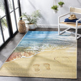 Safavieh Barbados 550 Power Loomed 76% Polypropylene/23% Polyester 1% Backing material Outdoor Rug BAR550A-9