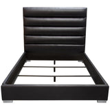 Bardot Channel Tufted Bed in Leatherette