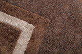 Chandra Rugs Barun 100% Polyester Hand-Woven Contemporary Shag Rug Grey/Ivory/Charcoal 9' x 13'
