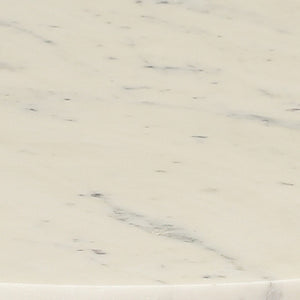 Dovetail Maz Round Marble and Brushed Brass Finish Side Table BB018