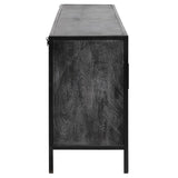 Dovetail Zara Gunmetal Mango Wood Iron and Sideboard BB149