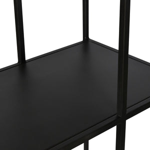 Dovetail Oakton Gunmetal Finished Iron Modern Cubic Bookcase BB161