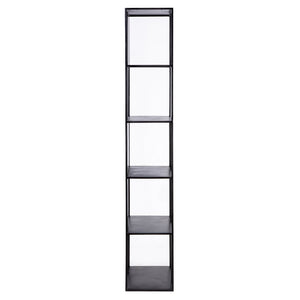 Dovetail Oakton Gunmetal Finished Iron Modern Cubic Bookcase BB161