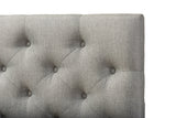 Baxton Studio Viviana Modern and Contemporary Grey Fabric Upholstered Button-tufted Full Size Headboard