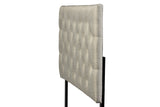 Baxton Studio Viviana Modern and Contemporary Light Beige Fabric Upholstered Button-tufted Full Size Headboard