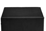 Baxton Studio Dorian Black Faux Leather Upholstered Modern Nightstand