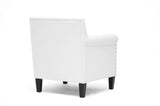 Baxton Studio Thalassa White Modern Arm Chair