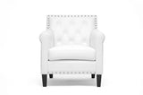 Thalassa White Modern Arm Chair