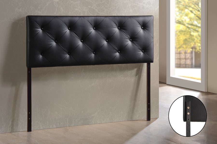 Baltimore Modern and Contemporary Full Faux Leather Upholstered