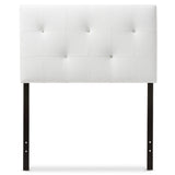 Kirchern Modern Contemporary Faux Leather Upholstered Twin Size Headboard