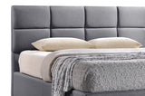 Baxton Studio Sophie Modern and Contemporary Grey Fabric Upholstered Queen Size Platform Bed