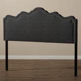 Baxton Studio Nadeen Modern and Contemporary Dark Grey Fabric Full Size Headboard