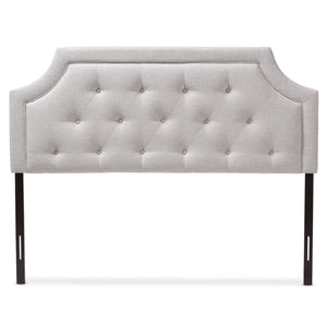 Baxton Studio Mars Modern and Contemporary Greyish Beige Fabric King Size Headboard