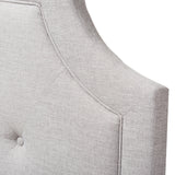 Baxton Studio Mars Modern and Contemporary Greyish Beige Fabric Full Size Headboard