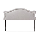 Baxton Studio Avery Modern and Contemporary Greyish Beige Fabric Queen Size Headboard