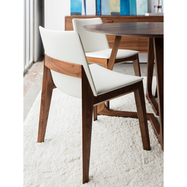 Deco Dining Chair White Pvc-M2