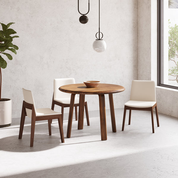 Deco Dining Chair White Pvc-M2