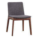 Moe's Home Deco Dining Chair Grey-M2