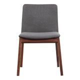 Moe's Home Deco Dining Chair Grey-M2