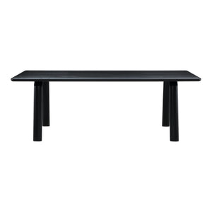 Malibu Dining Table Black Ash