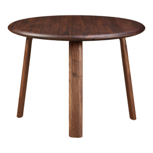 Moe's Home Malibu Round Dining Table Walnut