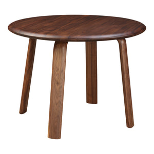 Moe's Home Malibu Round Dining Table Walnut