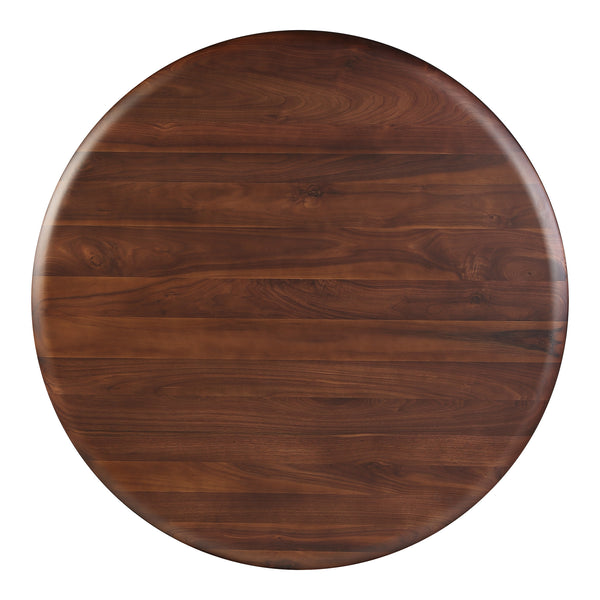 Moe's Home Malibu Round Dining Table Walnut