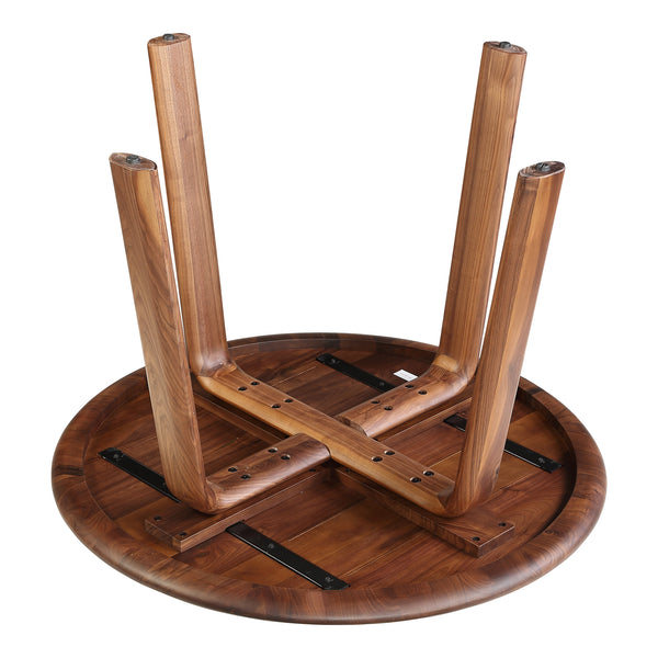 Moe's Home Malibu Round Dining Table Walnut