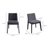 Deco Ash Dining Chair Charcoal-M2