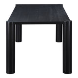 Post Dining Table Oak Black