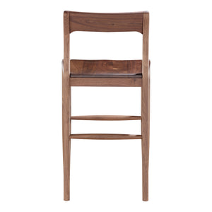 Moe's Home Owing Counter Stool Walnut BC-1124-03