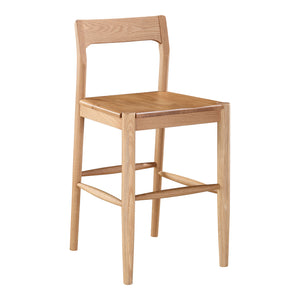 Moe's Home Owing Counter Stool Oak BC-1124-24